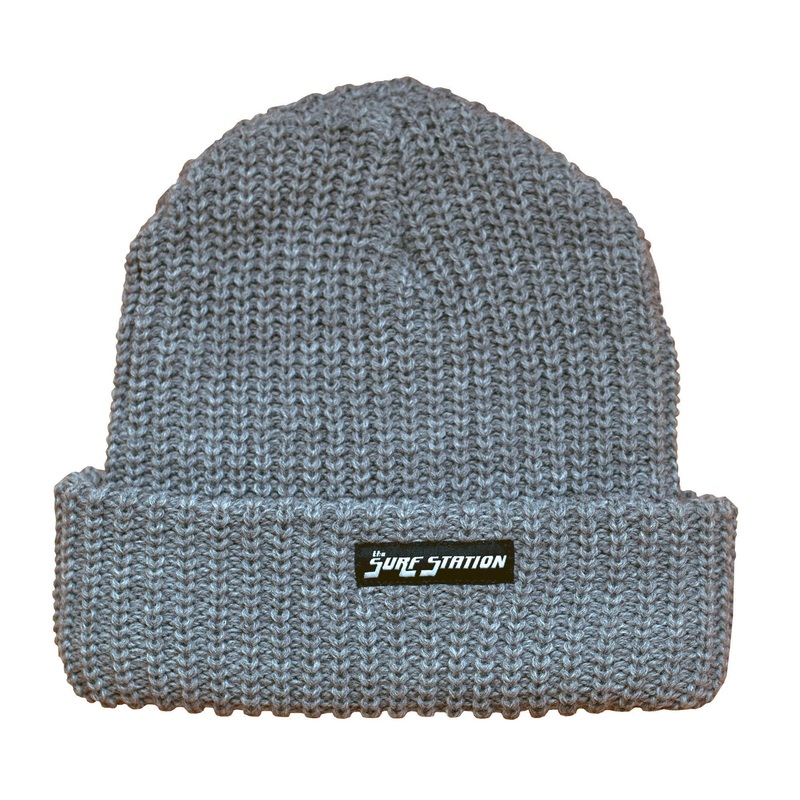 Surf Station Mechanic Knit Men’s Beanie – Grey