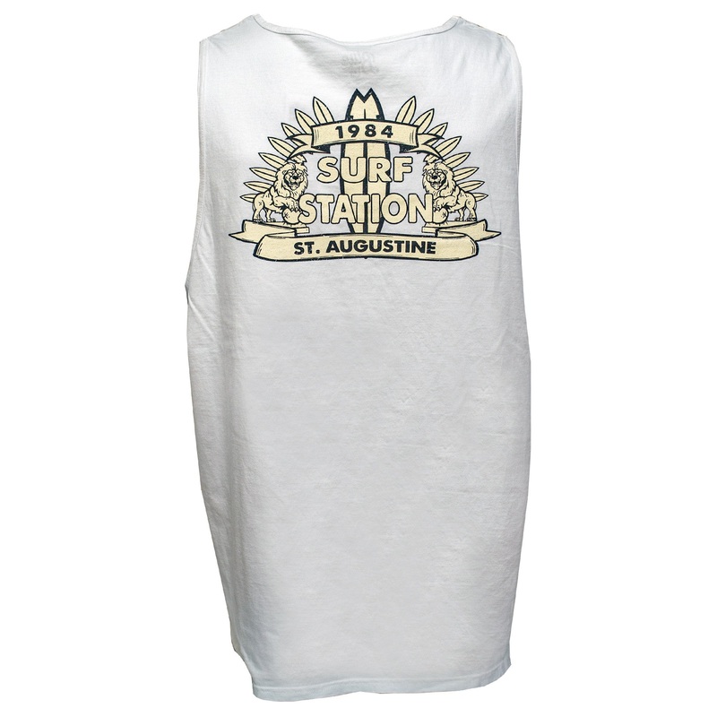 Surf Station Romanelli Lions Men’s Tank Top – White