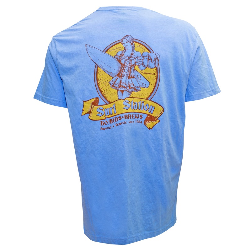 Surf Station Surftoberfest Men’s S/S T-Shirt – Light Blue
