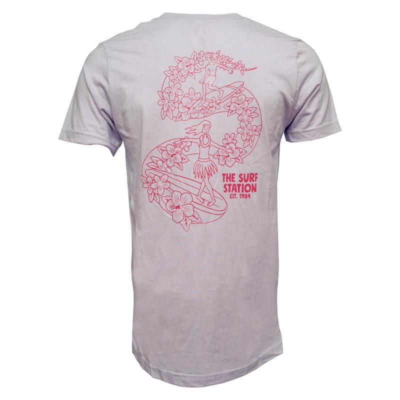 Surf Station x Karen Pedone Flower Slide Women’s S/S T-Shirt – Lavender