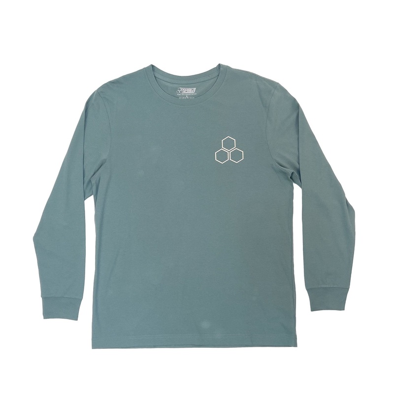 Channel Islands Solid Flag Crew Men’s L/S Shirt – Blue Haze