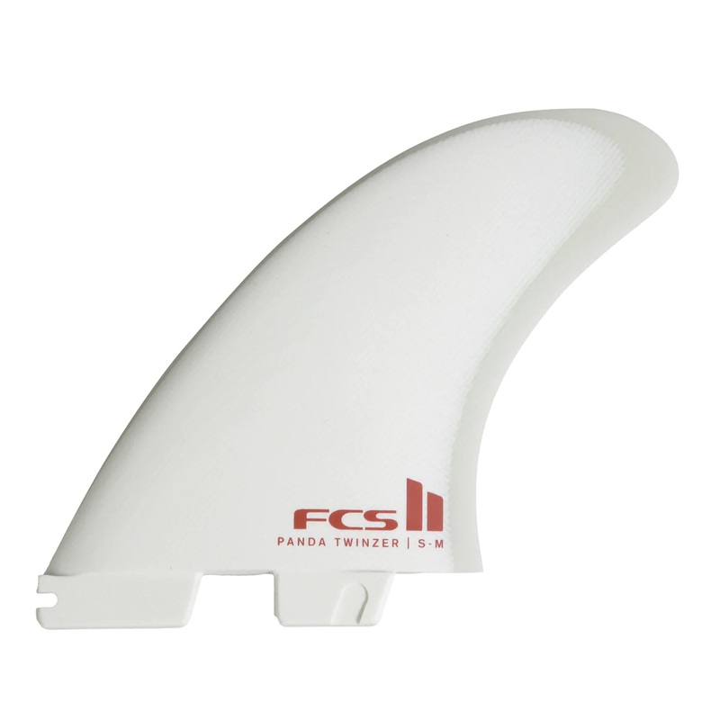 FCS II Panda Twinzer Twin Surfboard Fins – Small/White