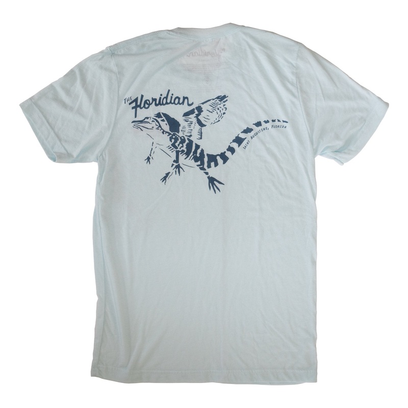 Surf Station The Floridian Flying Gator Men’s S/S T-Shirt – Blue