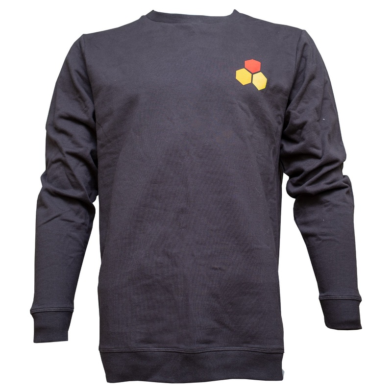 Channel Islands Classic Hex Crew Men’s L/S Sweater – Charcoal