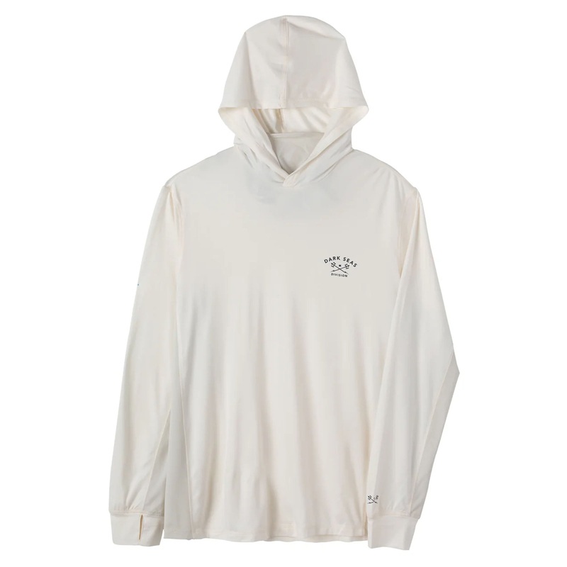 Dark Seas Bimini UV Hooded L/S Shirt – Off White