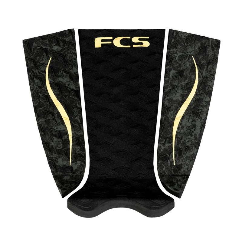 FCS Carissa Moore Arch Traction Pad – Black/Gold