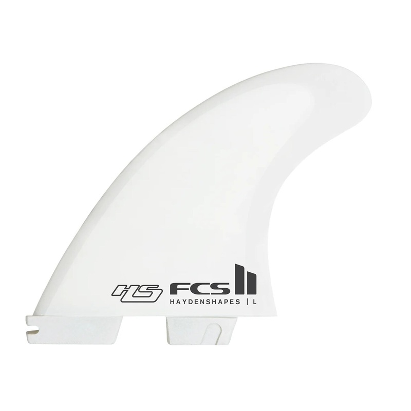 FCS II Hayden Shapes Tri Surfboard Fins – Medium/White