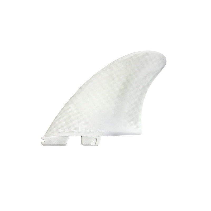 FCS II Modern Keel Performance Core Twin Surfboard Fins – White