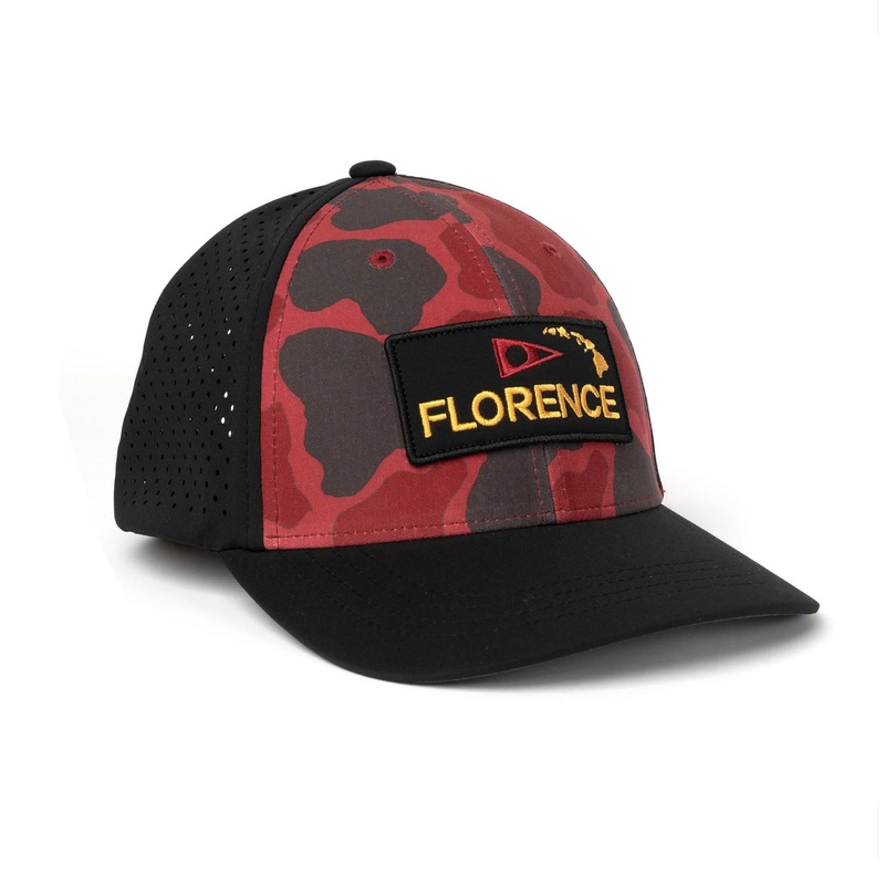Florence Marine X Camo Airtex Men’s Hat – Maroon