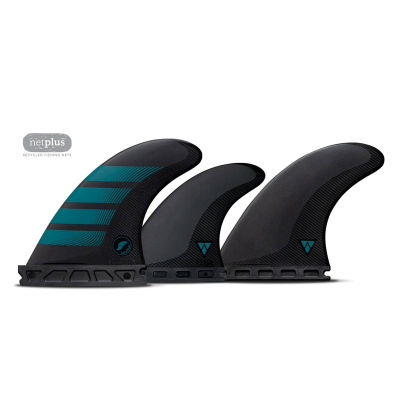 Futures F4 Alpha Series Five Surfboard Fins – Small/Aqua