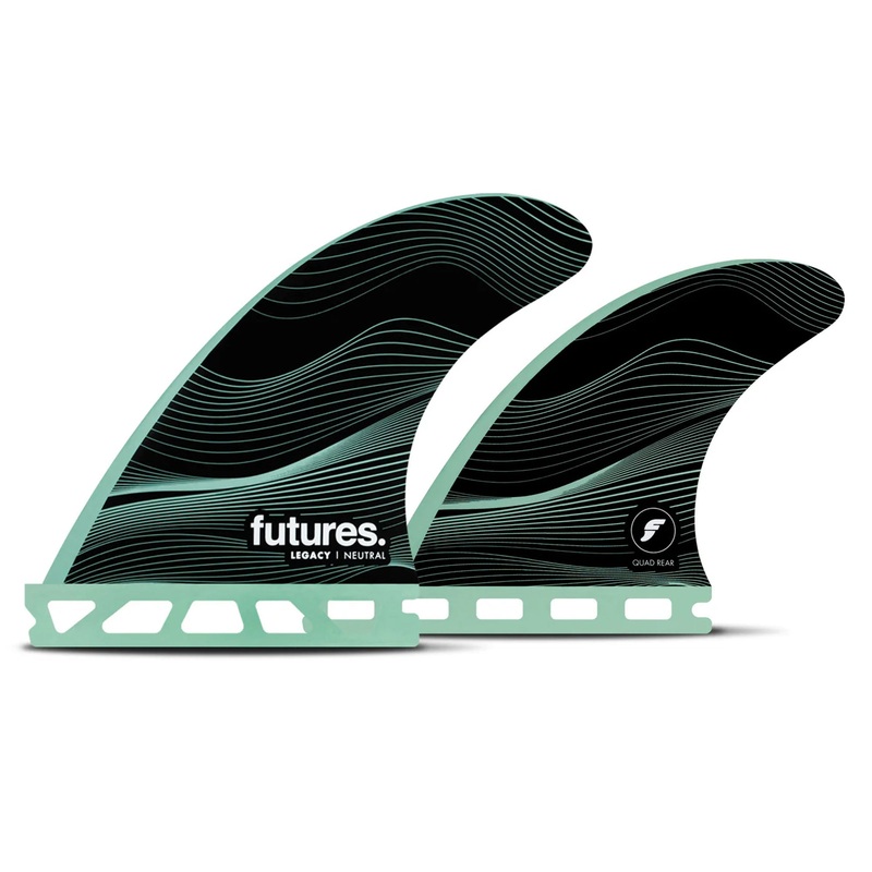 Futures F4 Honeycomb Quad Surfboard Fins – Small/Green