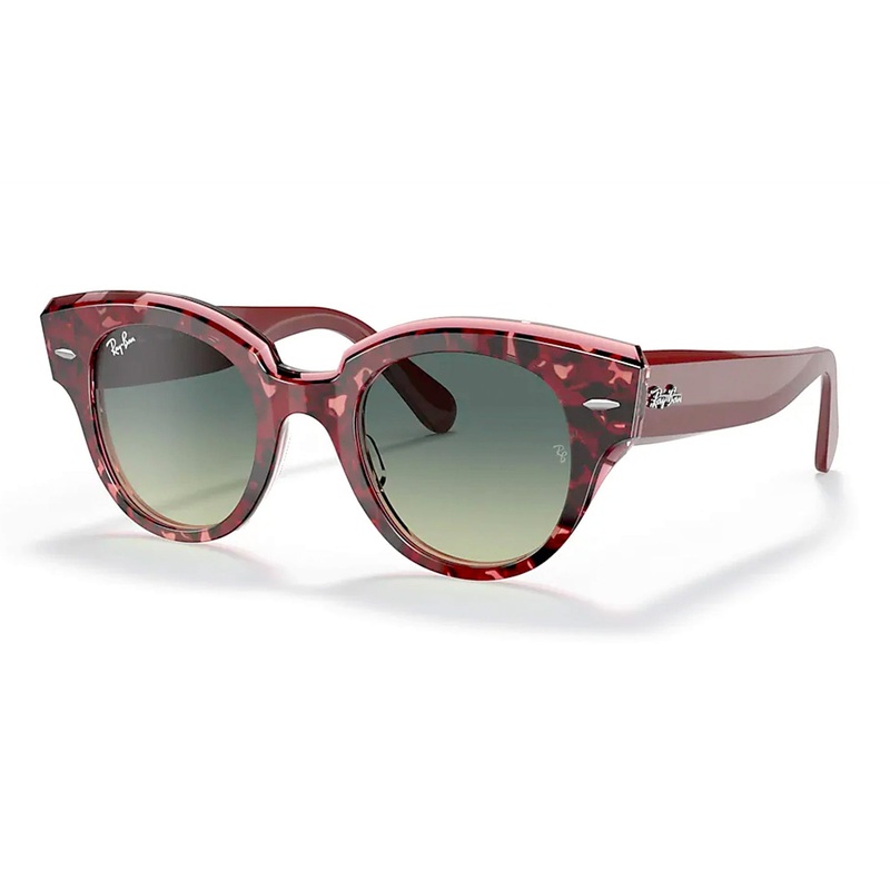 Ray-Ban Roundabout Women’s Sunglasses – Tortoise Bordeaux/Green Blue Gradient