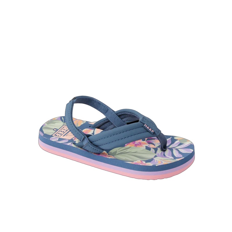 Reef Little Ahi Youth Girl’s Strap Sandals – Indigo Tropical