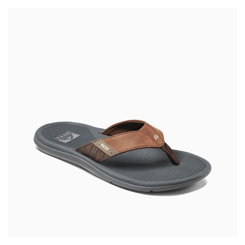 Reef Santa Ana Men’s Sandals – Grey/Tan