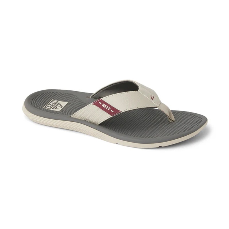 Reef Santa Ana Men’s Sandals – Tan/Grey/Maroon