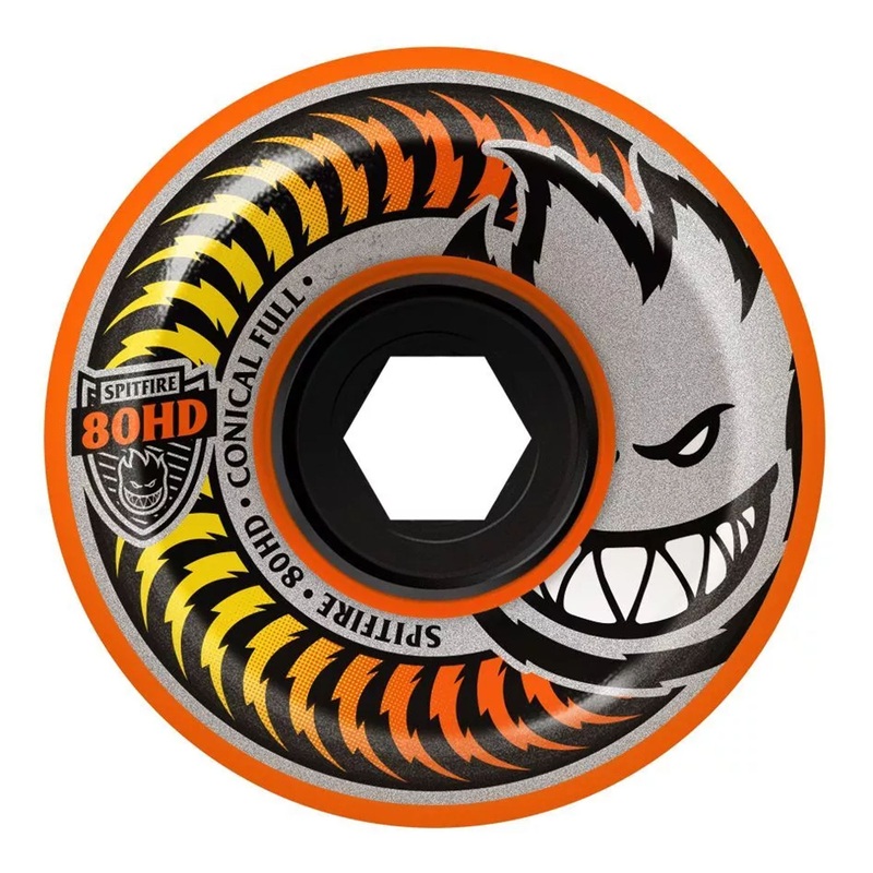 Spitfire Fade Conical 58mm 80HD Skateboard Wheels – Orange