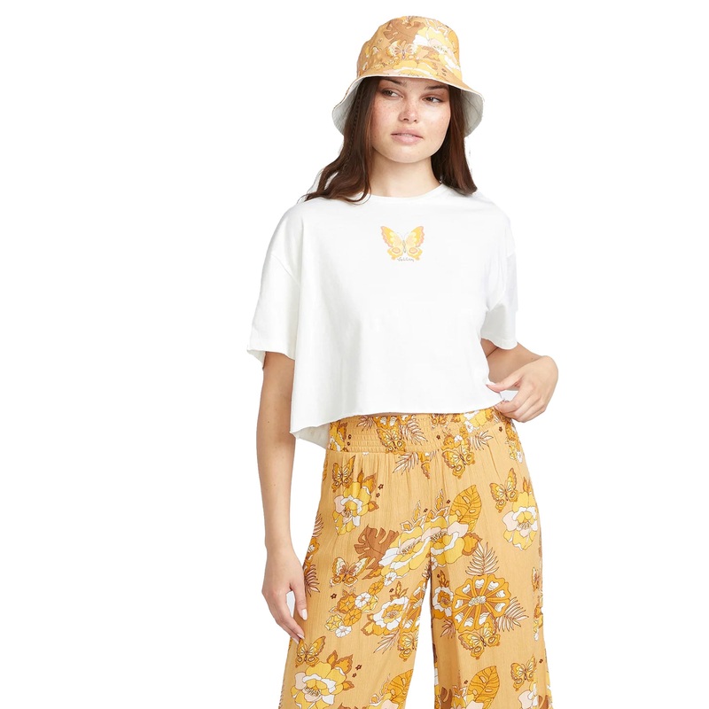 Volcom Sun Keep Trim Women’s S/S T-Shirt – White