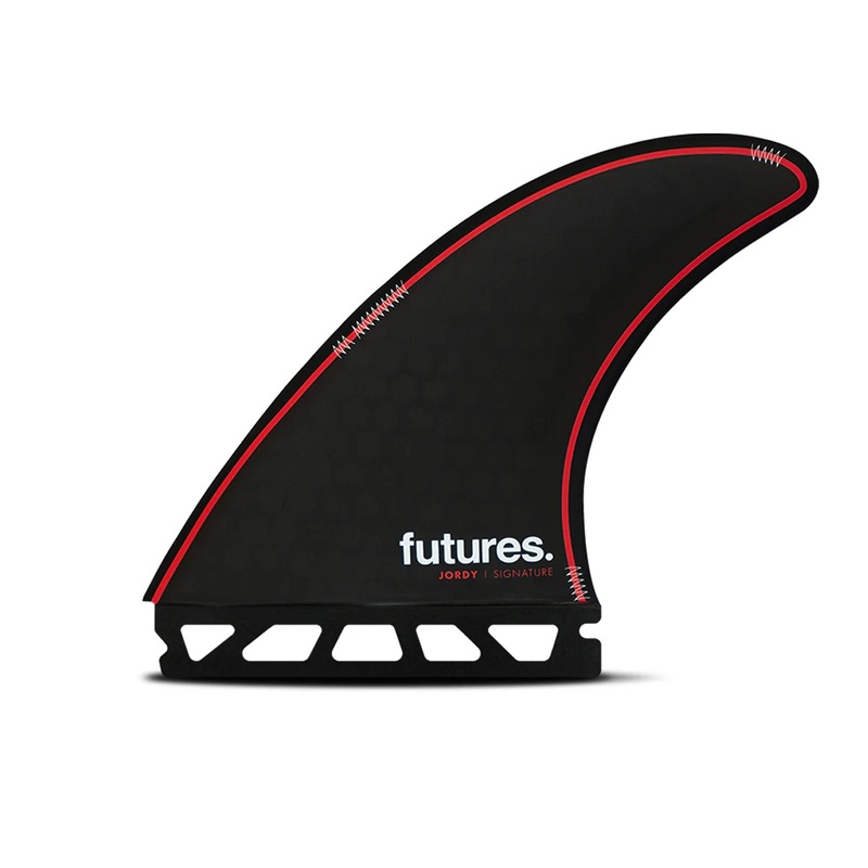 Futures Jordy HC Tri Surfboard Fins – Large/Red