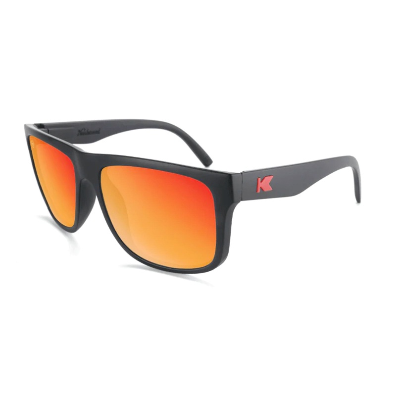 Knockaround Torrey Pines Men’s Sunglasses – Matte Black/Red Sunset Polarized
