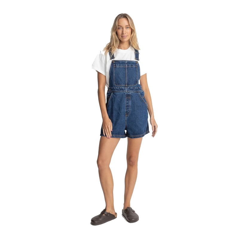 Rhythm Tides Short Women’s Overalls – Blue