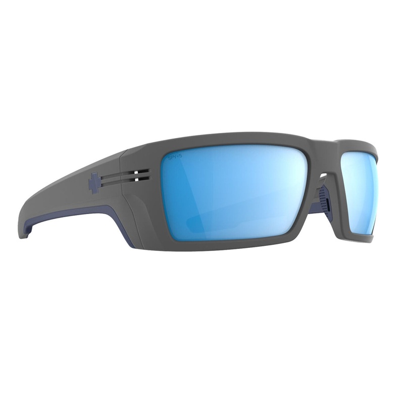 Spy Rebar ANSI Men’s Sunglasses – Matte Gray/Happy Boost Ice Blue Mirror Polarized