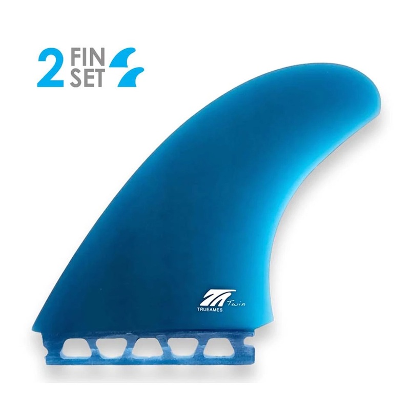 True Ames TA Futures Twin Surfboard Fins – Medium/Blue