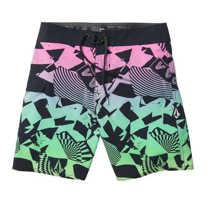 Volcom Uproar Mod-Tek Youth Boy’s 16″ Boardshorts – Green