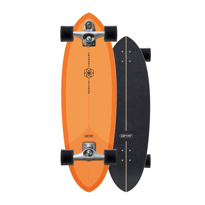 Carver X Channel Islands C7 Mid Orange 31.75″ Surfskate Skateboard
