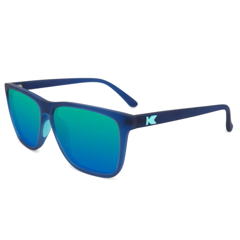 Knockaround Fast Lanes Sport Men’s Sunglasses – Rubberized Navy Mint Polarized
