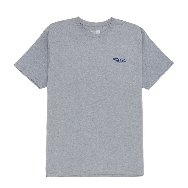 Marsh Wear Gone Fishing Men’s S/S T-Shirt – Grey