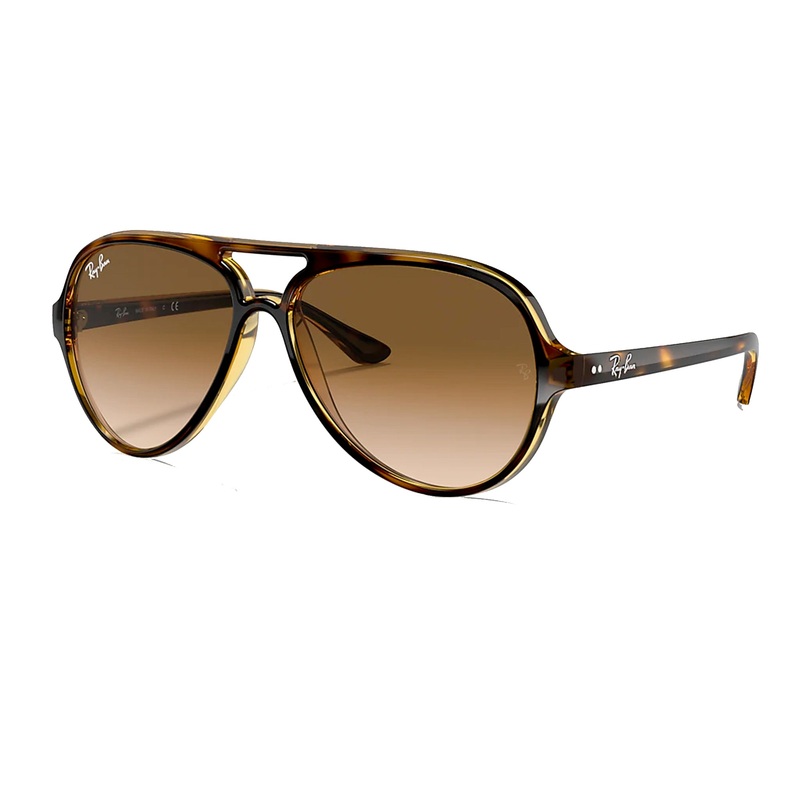 Ray-Ban Cats 5000 Women’s Sunglasses – Light Havana/Clear Gradient Brown