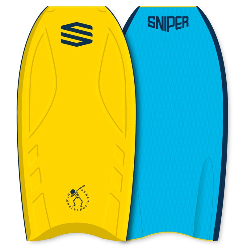Sniper Bunch 42.5″ Bodyboard – Yellow