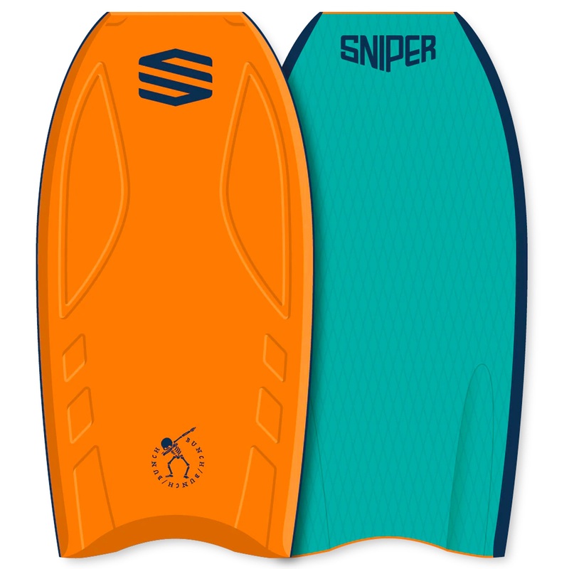 Sniper Bunch 44″ Bodyboard – Orange