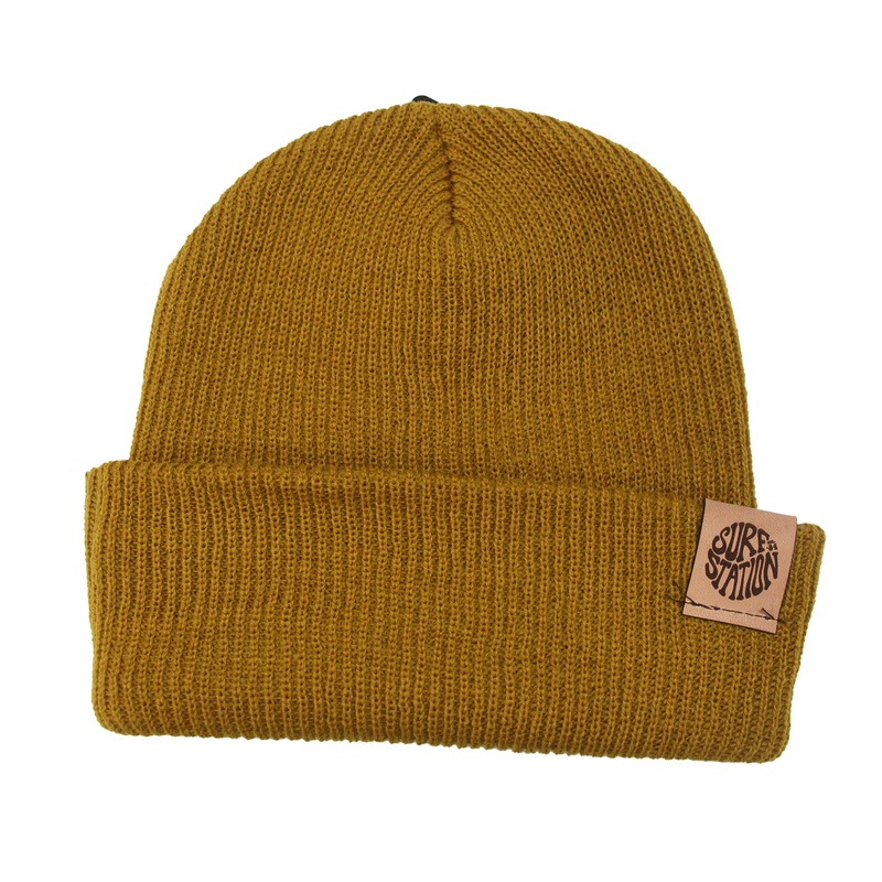 Surf Station Hippie 84 Men’s Super Slouch Beanie – Camel