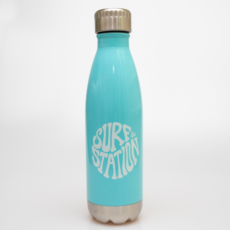 Surf Station Hippie ’84 Stainless Steel Bottle – Baby Blue