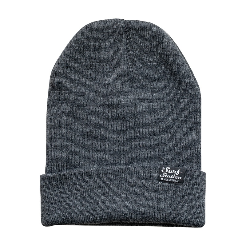Surf Station Small Classic Logo Beanie – Slate Grey