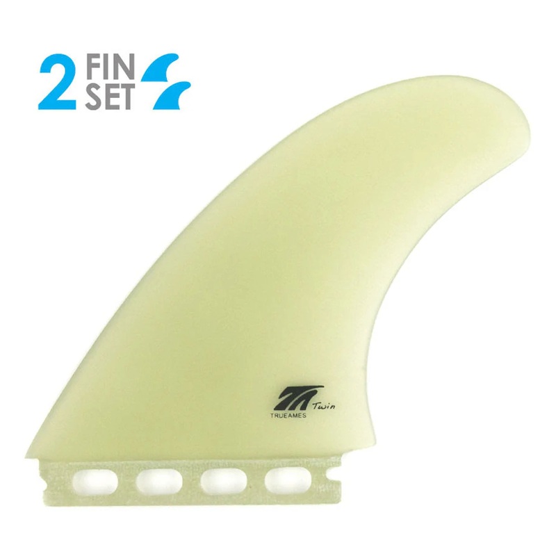 True Ames TA Futures Twin Surfboard Fins – Medium/Clear