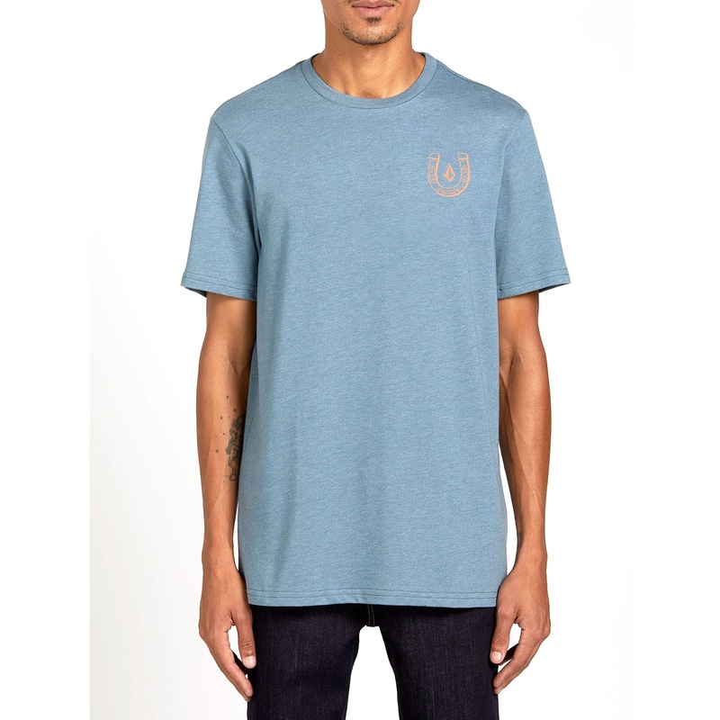 Volcom Lucky Yew Men’s S/S T-Shirt – Stormy Blue