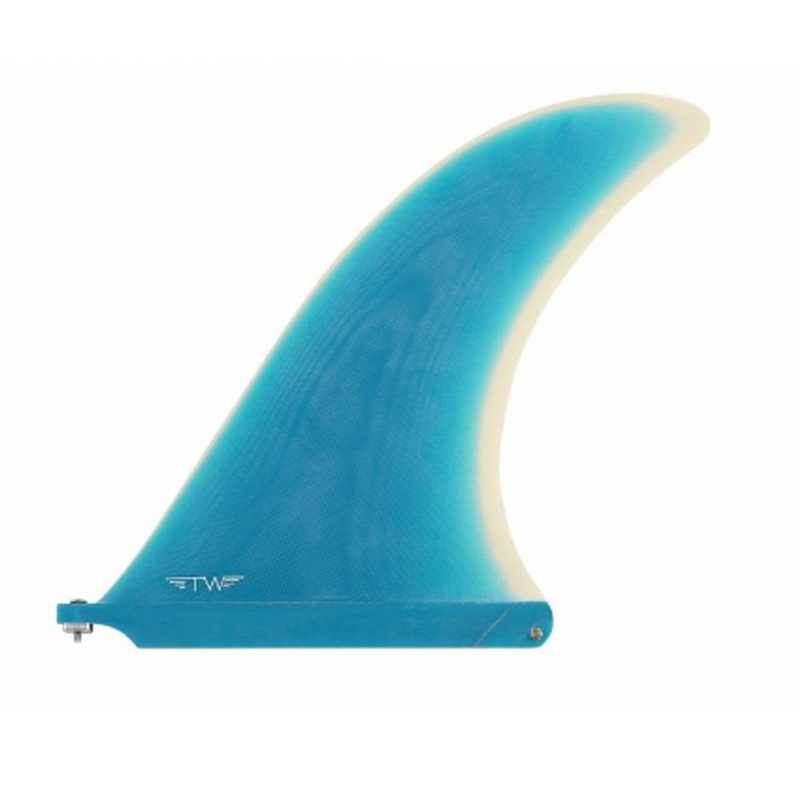 Captain Fin Co. Tyler Warren Pivot Longboard Fin – 10.25″/Blue