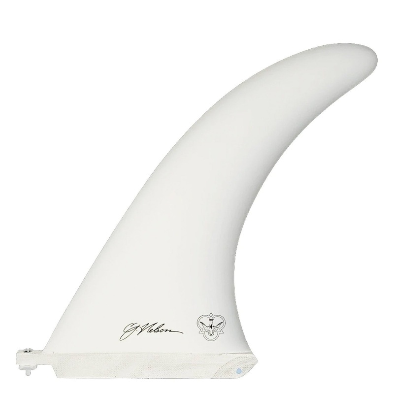 Flying Diamonds CJ Power Flex Longboard Fin – 9.5″/White