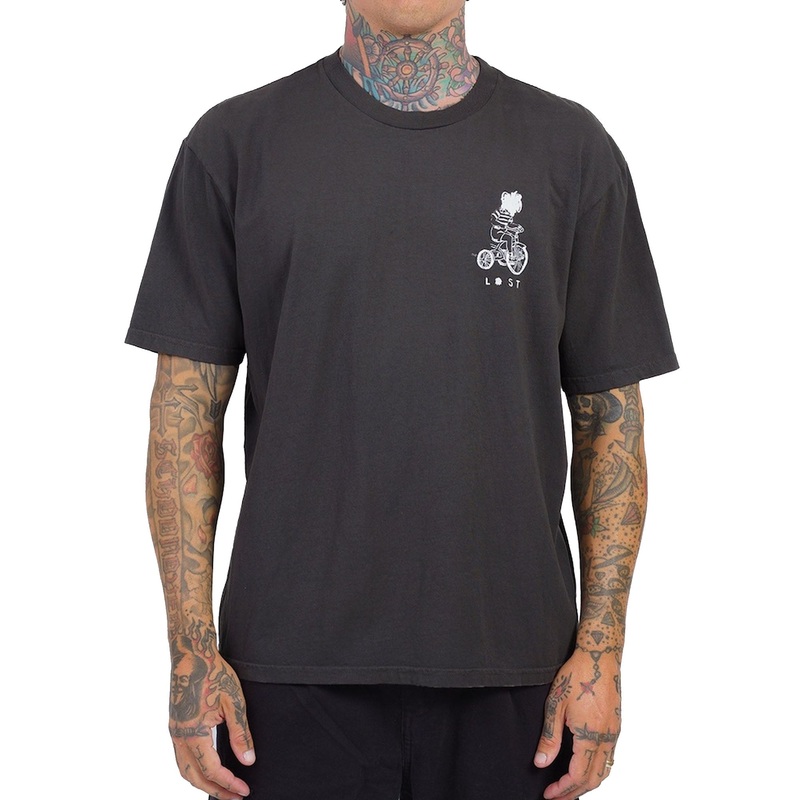 Lost Tricycle Boxy Men’s S/S T-Shirt – Vintage Black