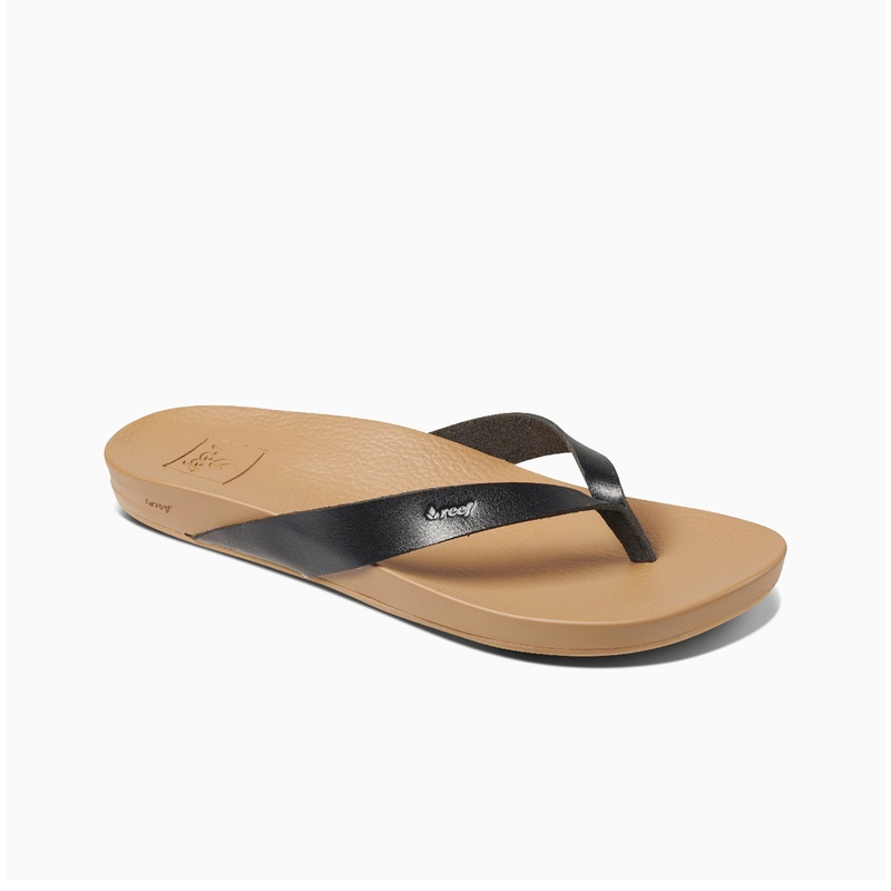 Reef Cushion Court Women’s Sandals – Black/Natural