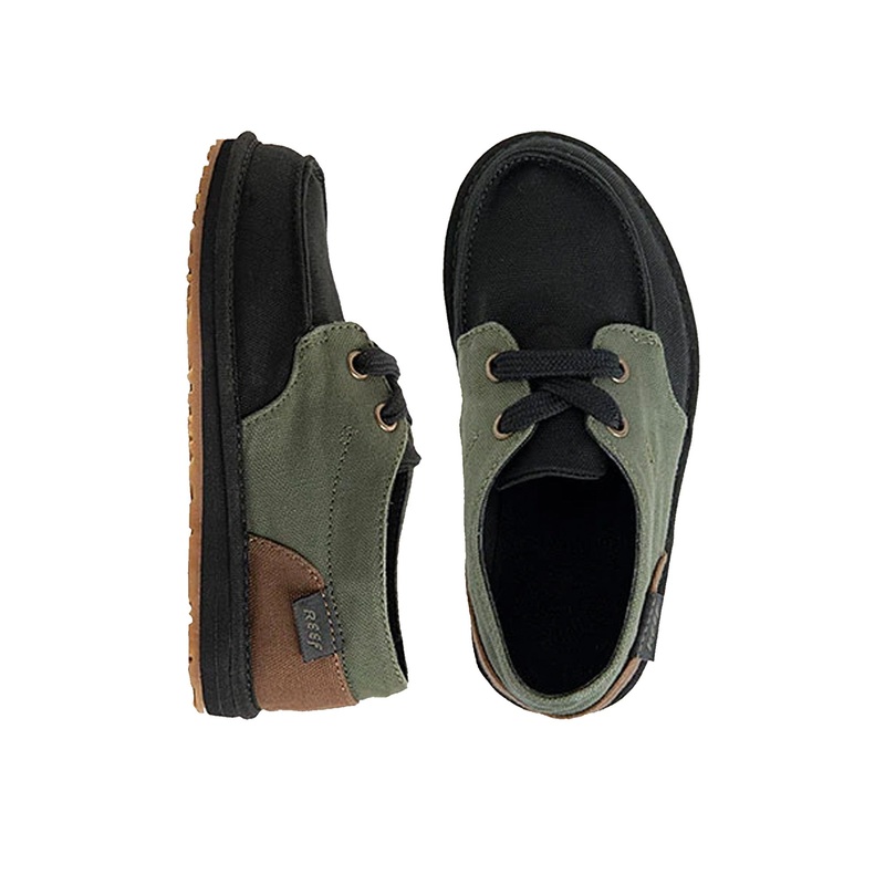Reef Grom Deckhand 3 Youth Boy’s Shoes – Olive