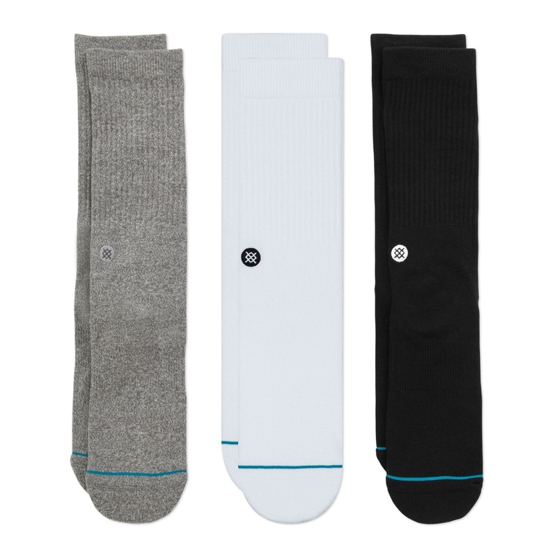 Stance Icon 3-Pack Men’s Crew Socks – Multi