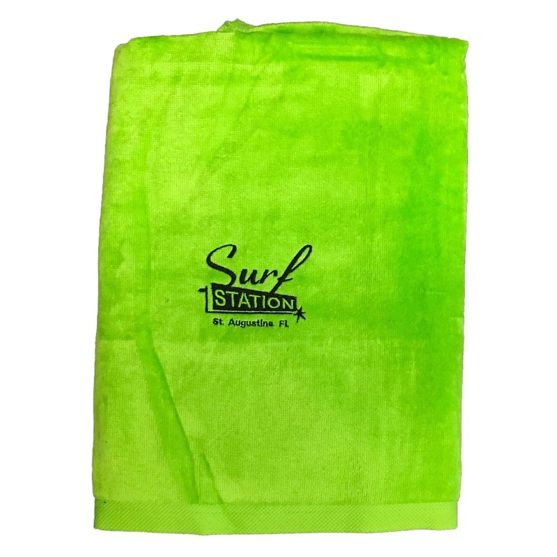 Surf Station Classic Beach Towel – Lime