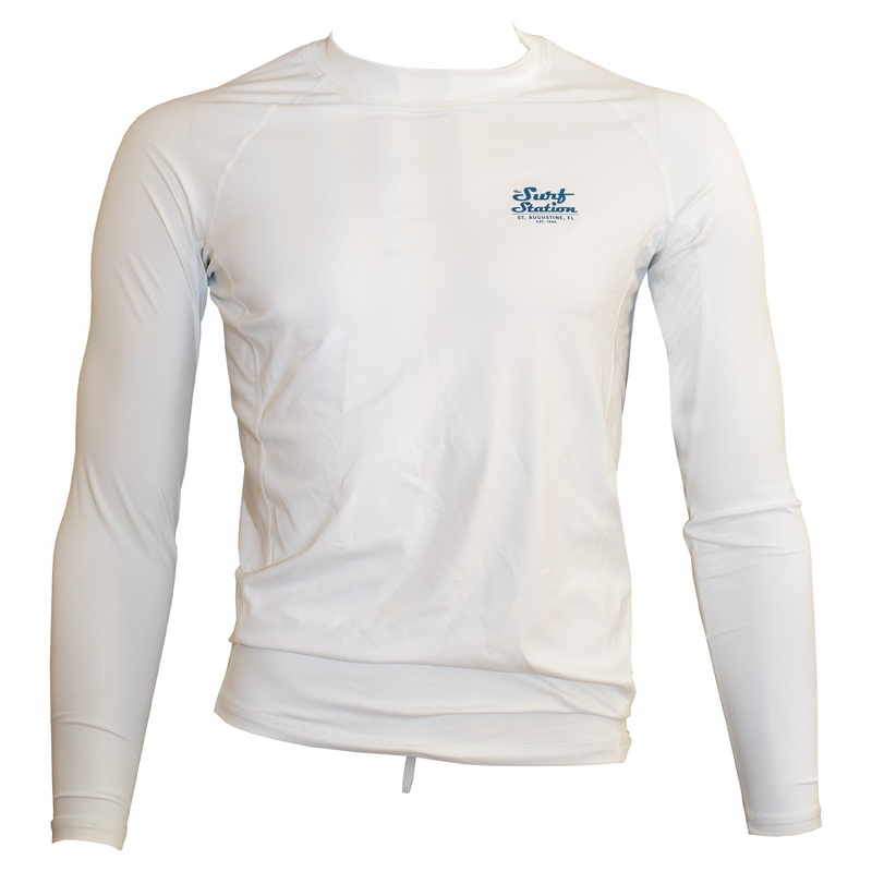 Surf Station Fuse Mechanic Men’s L/S Rashguard – White