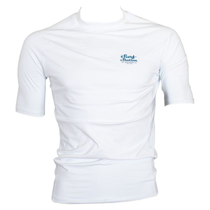 Surf Station Fuze Men’s S/S Rashguard – White