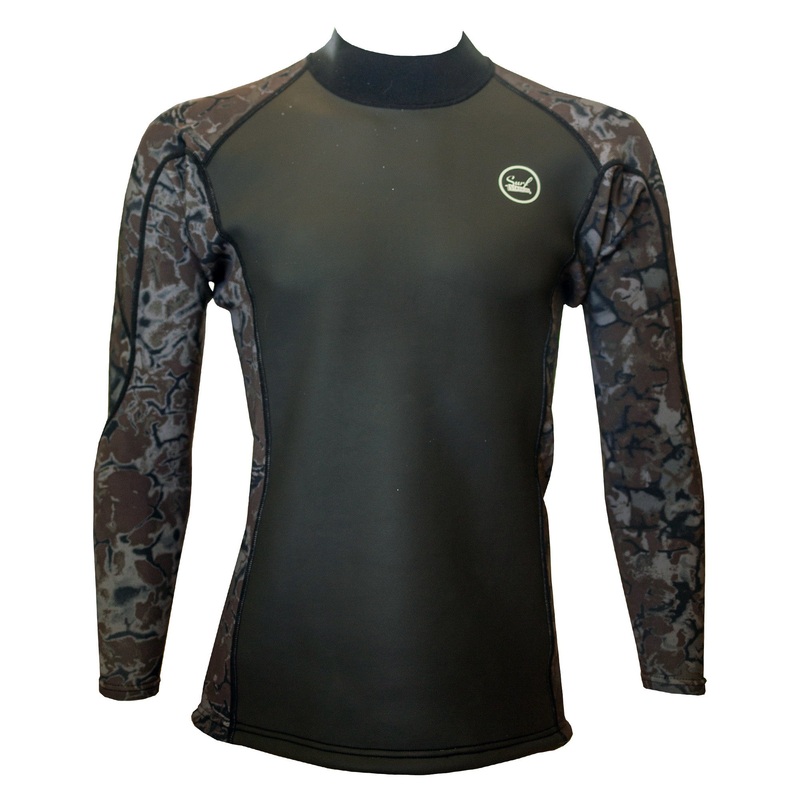 Surf Station Smooth Skin 1.5mm Wetsuit Top – Camo/Black