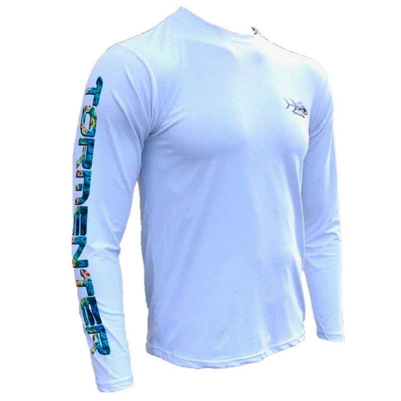 Tormenter Performance Men’s Fishing Shirt – Mahi White
