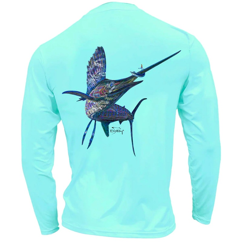 Tormenter Performance Men’s Fishing Shirt – Sailfish Seafoam